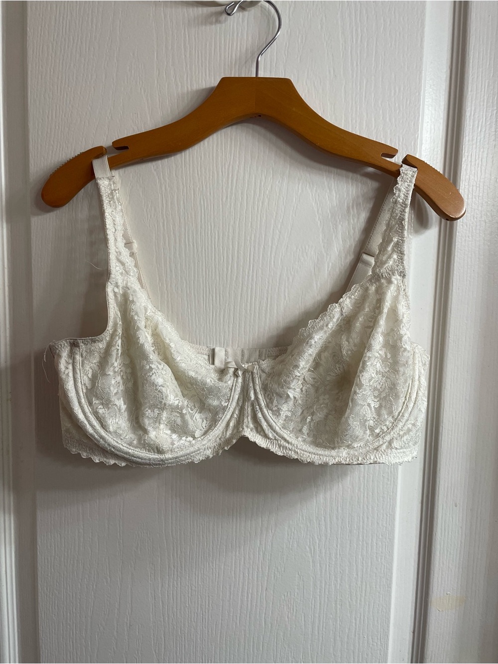 Unbranded Women White Lace Bra Fitted Coquette Cottagecore Feminine Kawaii Cute